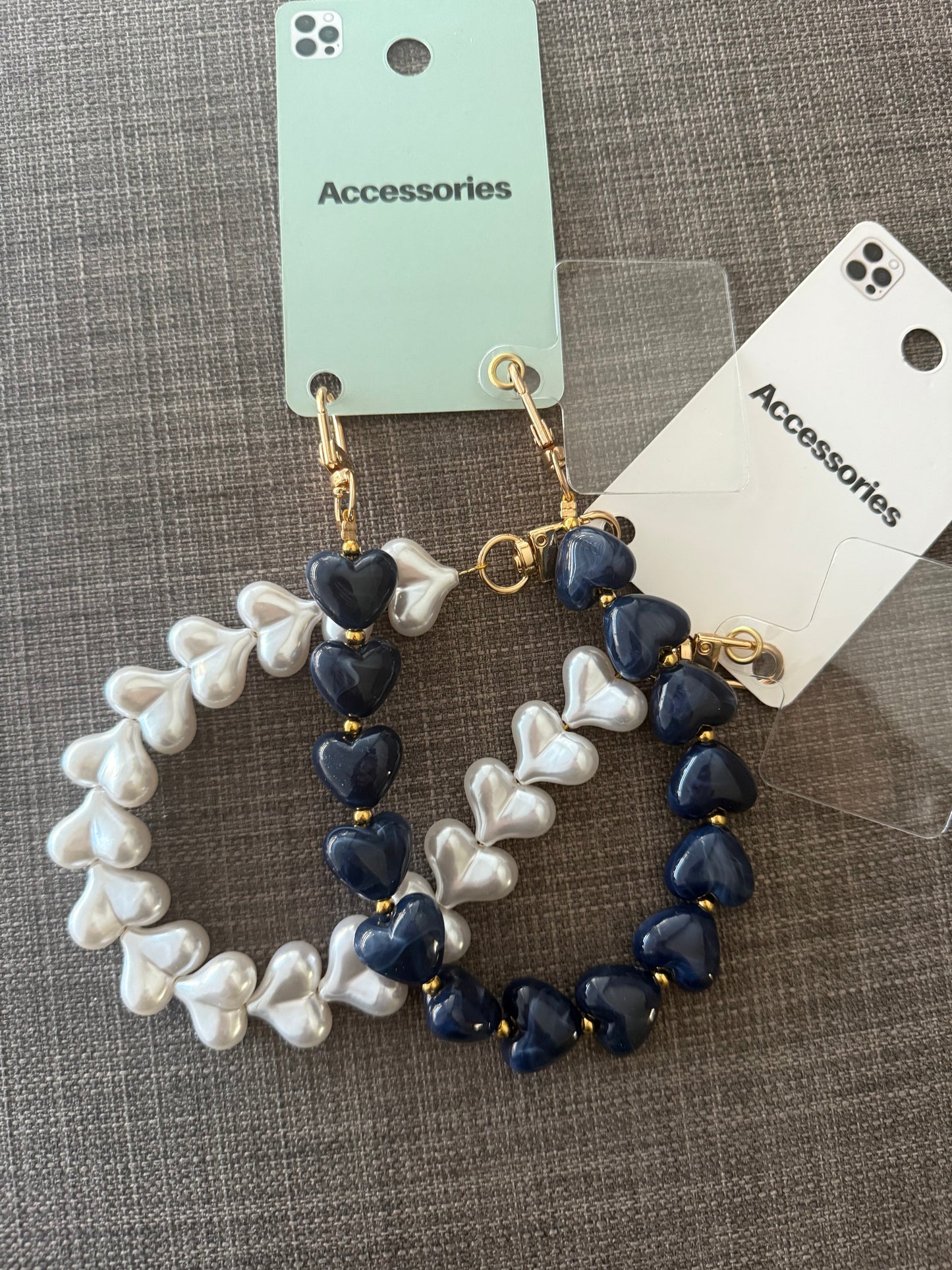 Phone Cord Heart White