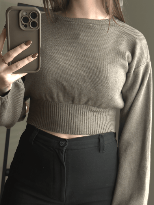 Silver Mist Top Taupe