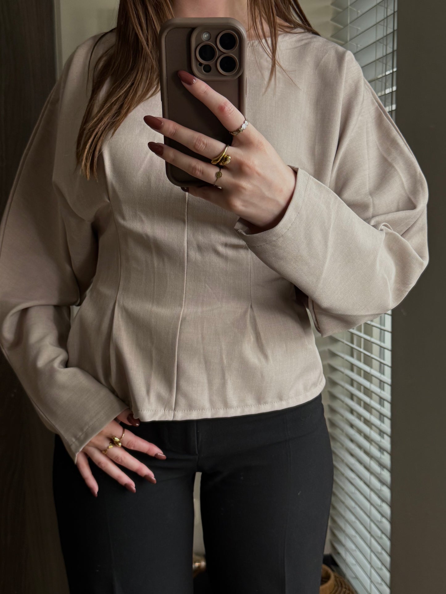 Contour Tee Taupe