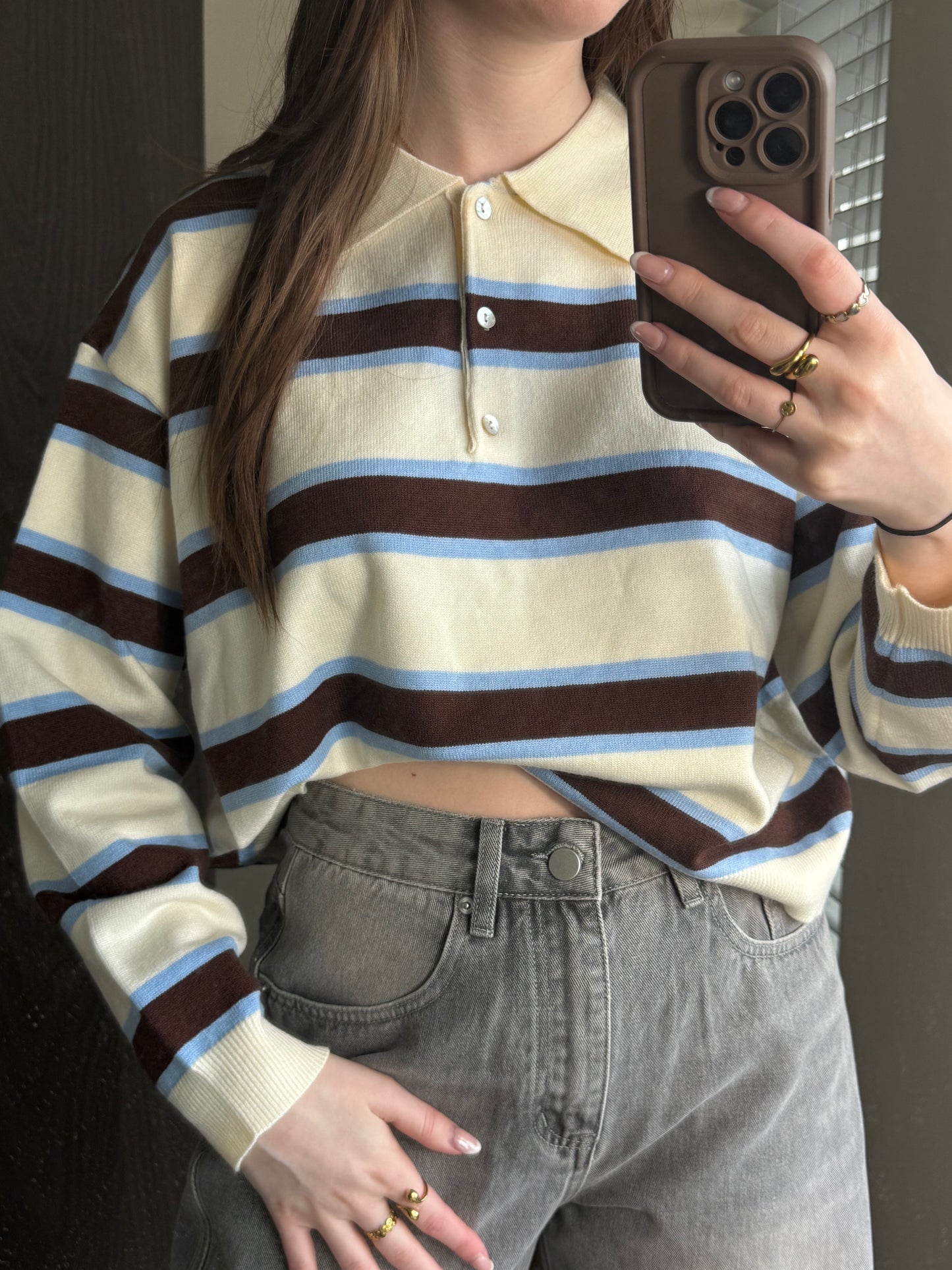 Striped Sweater Blue