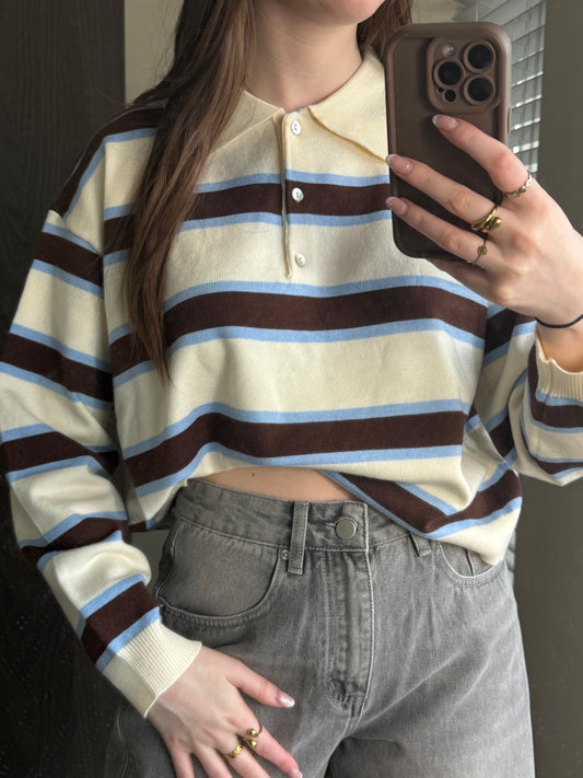Striped Sweater Blue