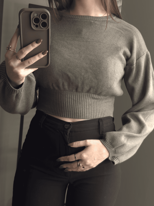 Silver Mist Top Taupe