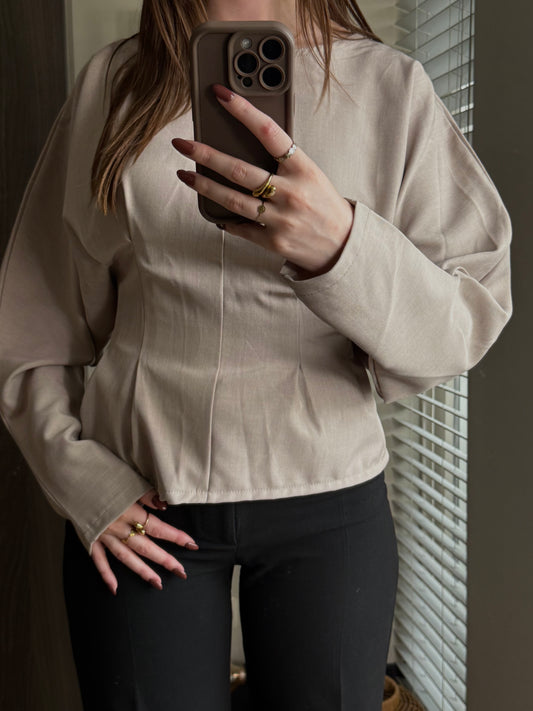 Contour Tee Taupe